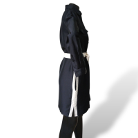 Chemise Carolina Herrera Preta com Branco-40