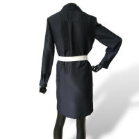 Chemise Carolina Herrera Preta com Branco-40