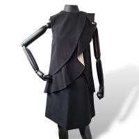 Vestido Chloé Preto com Babados-34