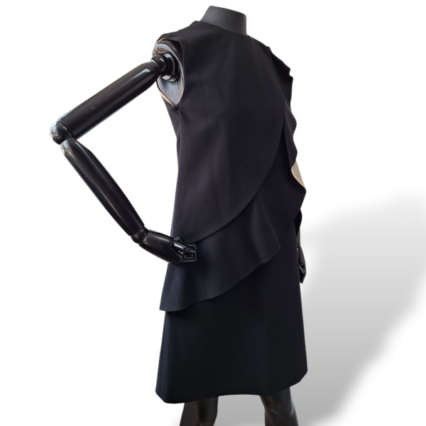 Vestido Chloé Preto com Babados-34