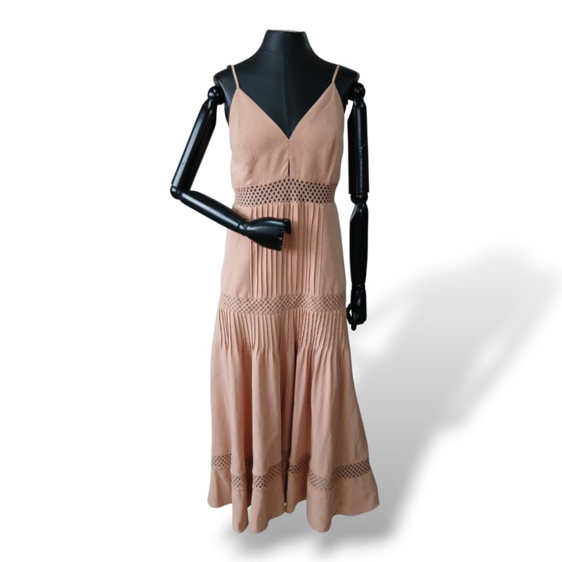 Vestido Cris Barros de Alcinha Rosé - 38