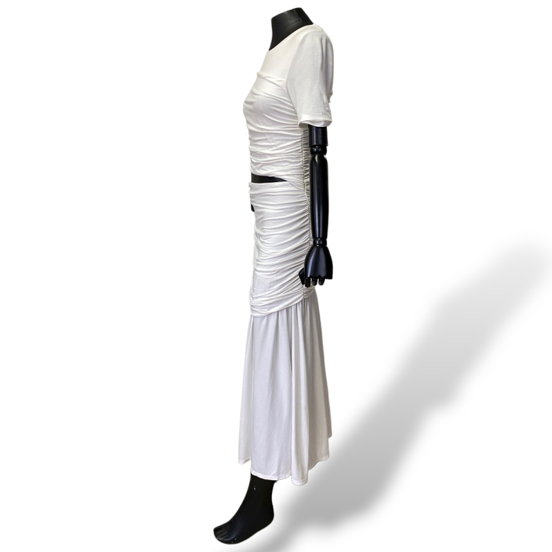 Vestido Cris Barros Branco de Malha-M