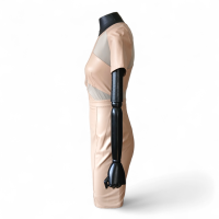 Vestido Cruise em Couro Bege-34