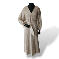 Vestido Cruise Couro Off White - 36 