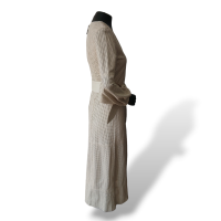 Vestido Cruise Couro Off White - 36 