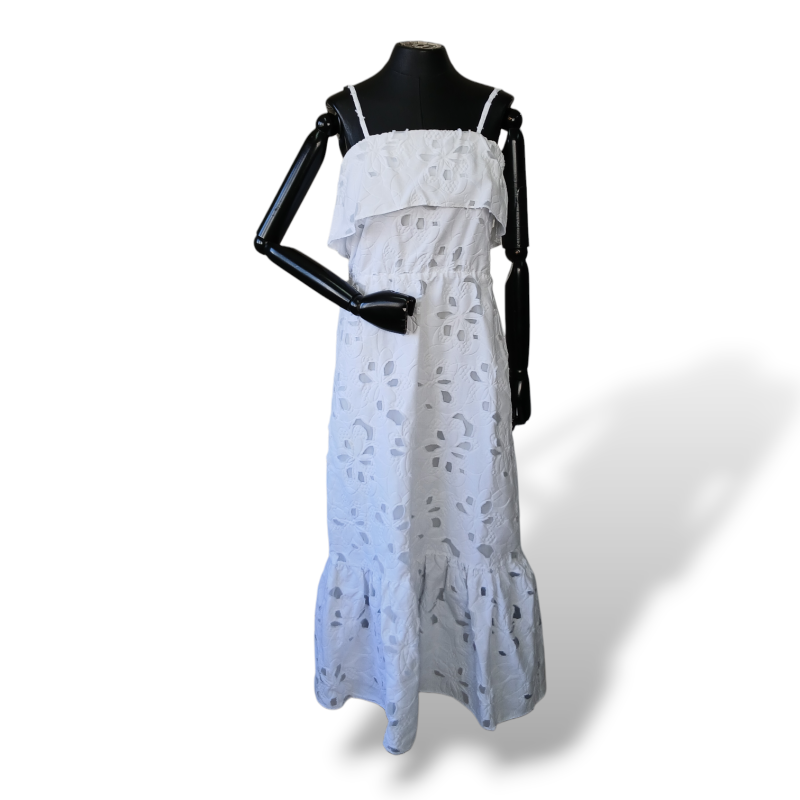 Vestido Cruise Tecido Jacquard Branco - 38