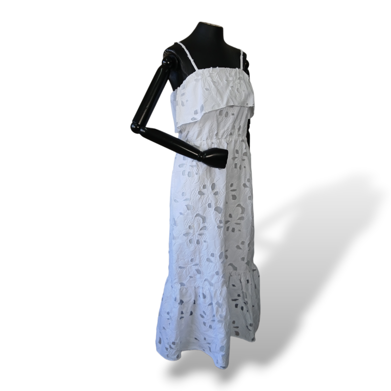 Vestido Cruise Tecido Jacquard Branco - 38