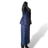 Vestido Cruise Azul Marinho Alcinhas-36