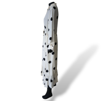 Vestido Cruise de Poá Branco e Preto-38