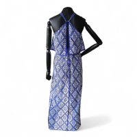 Vestido De Goeye Fortan Azul com Branco - 36