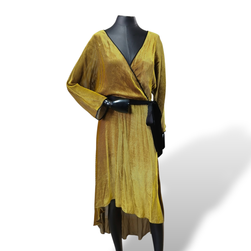 Vestido Diane Von Furstenberg Veludo Listrado - M 