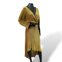 Vestido Diane Von Furstenberg Veludo Listrado - M Vestido Diane Von Furstenberg Veludo Listrado - M