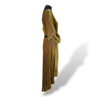 Vestido Diane Von Furstenberg Veludo Listrado - M Vestido Diane Von Furstenberg Veludo Listrado - M