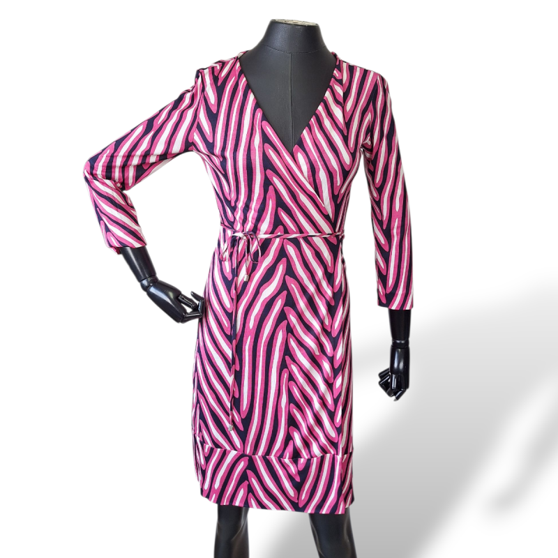 Vestido Dianne Von Fusternberg Estampado Rosa-38 Vestido Dianne Von Fusternberg Estampado Rosa-38