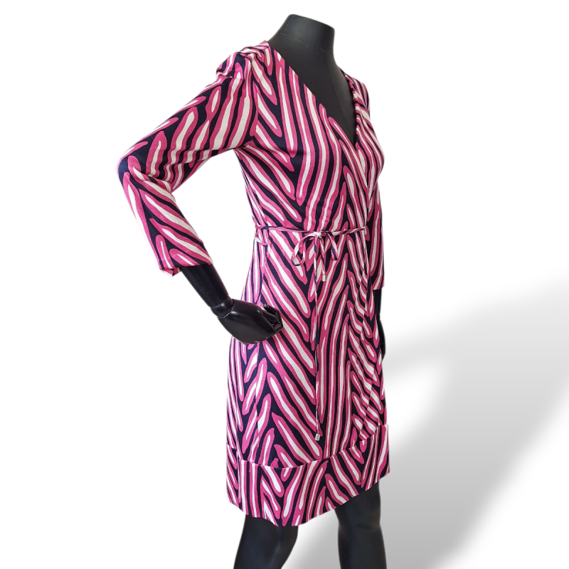 Vestido Dianne Von Fusternberg Estampado Rosa-38 Vestido Dianne Von Fusternberg Estampado Rosa-38