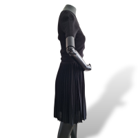 Vestido Christian Dior Plissado Preto - 38