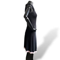 Vestido Christian Dior Preto com Rosa - 38