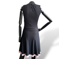 Vestido Christian Dior Preto com Rosa - 38