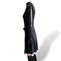 Vestido Christian Dior Preto com Rosa - 38