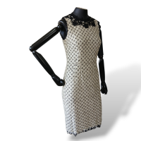 Vestido Dolce Gabbana Renda Preto e Branco-40