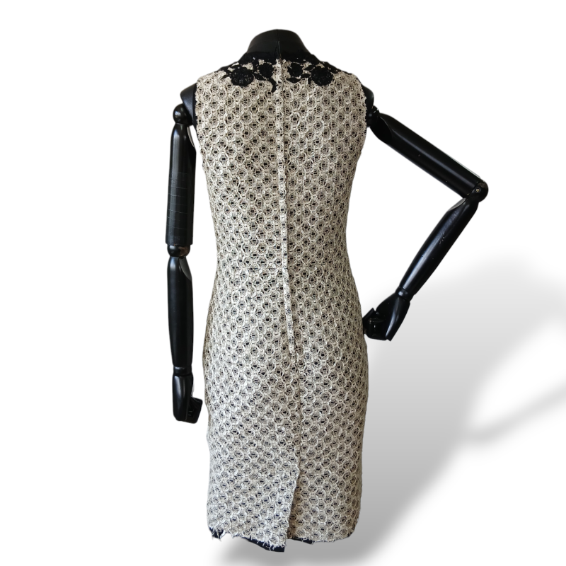 Vestido Dolce Gabbana Renda Preto e Branco-40