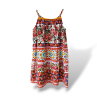 Vestido Dolce Gabbana Infantil Tecido Estampado - 5 Anos Vestido Dolce Gabbana Infantil Tecido Estampado - 5 Anos
