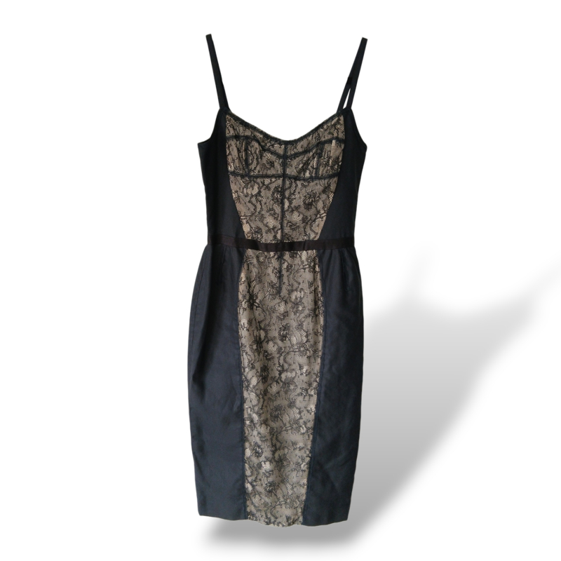 Vestido Dolce &amp; Gabbana Preto Renda - 34
