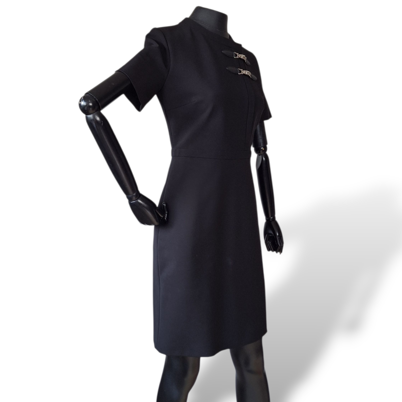 Vestido Gucci com Detalhe na Frente Preto-P Vestido Gucci com Detalhe na Frente Preto-P