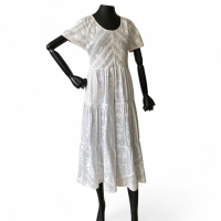 Vestido Sophia Hegg Branco Longo-38