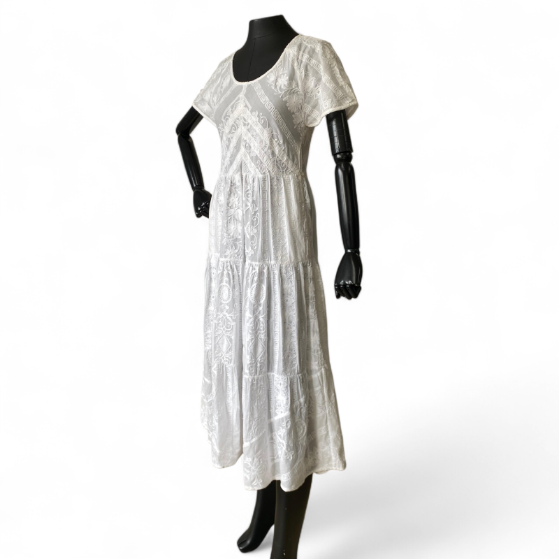 Vestido Sophia Hegg Branco Longo-38