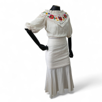 Vestido Midi Iorane Areia Bordado - 36 