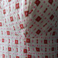 Vestido Isa Branco com Estampa Vermelha e Rosa - 38