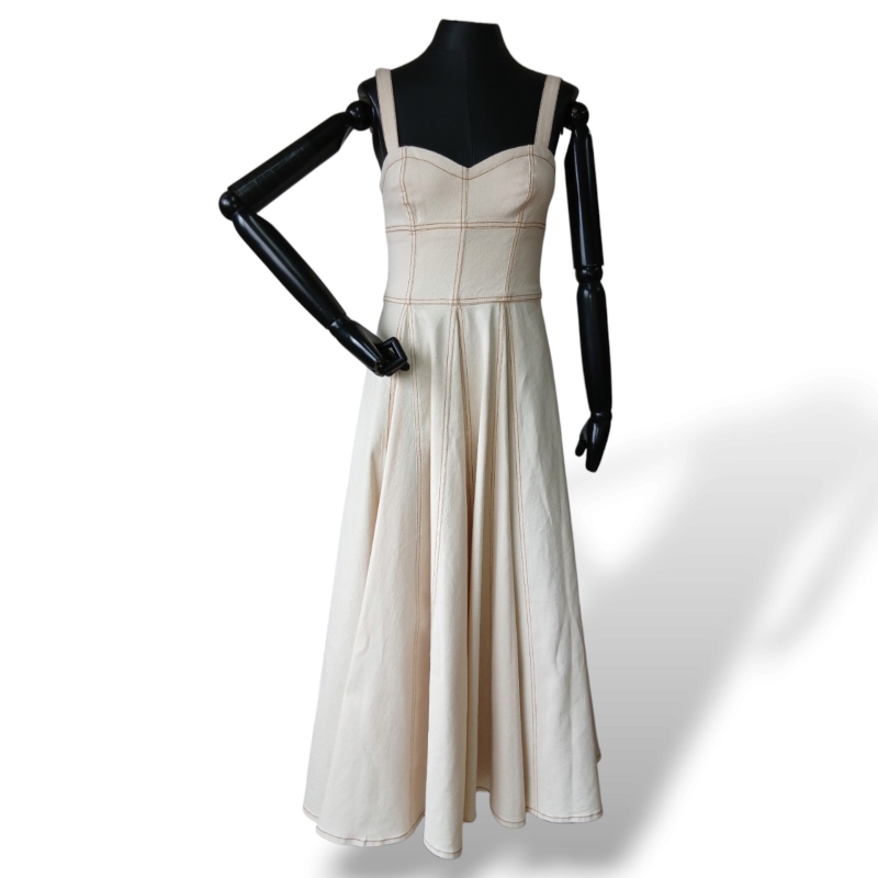 Vestido Le Soleil d'Été Tecido Off White - P 