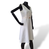 Vestido Louis Vuitton Off White-40