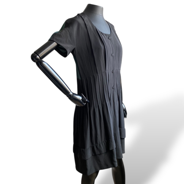 Vestido Louis Vuitton Preto com Verde - 36