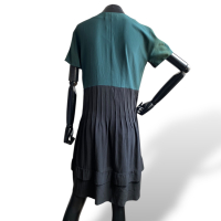 Vestido Louis Vuitton Preto com Verde - 36