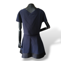 Vestido Maje Preto e Azul Marinho-38 Vestido Maje Preto e Azul Marinho-38