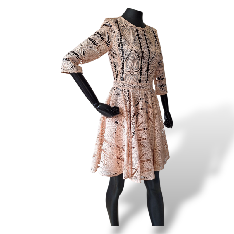 Vestido Maje Guipir Rosa Claro  Vestido Maje Guipir Rosa Claro