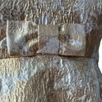 Vestido D-Gaia Dourado Adamascado-36