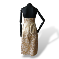 Vestido D-Gaia Dourado Adamascado-36