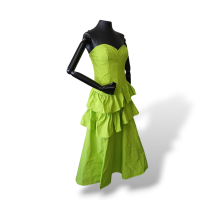 Vestido Marchesa Verde Limão-40