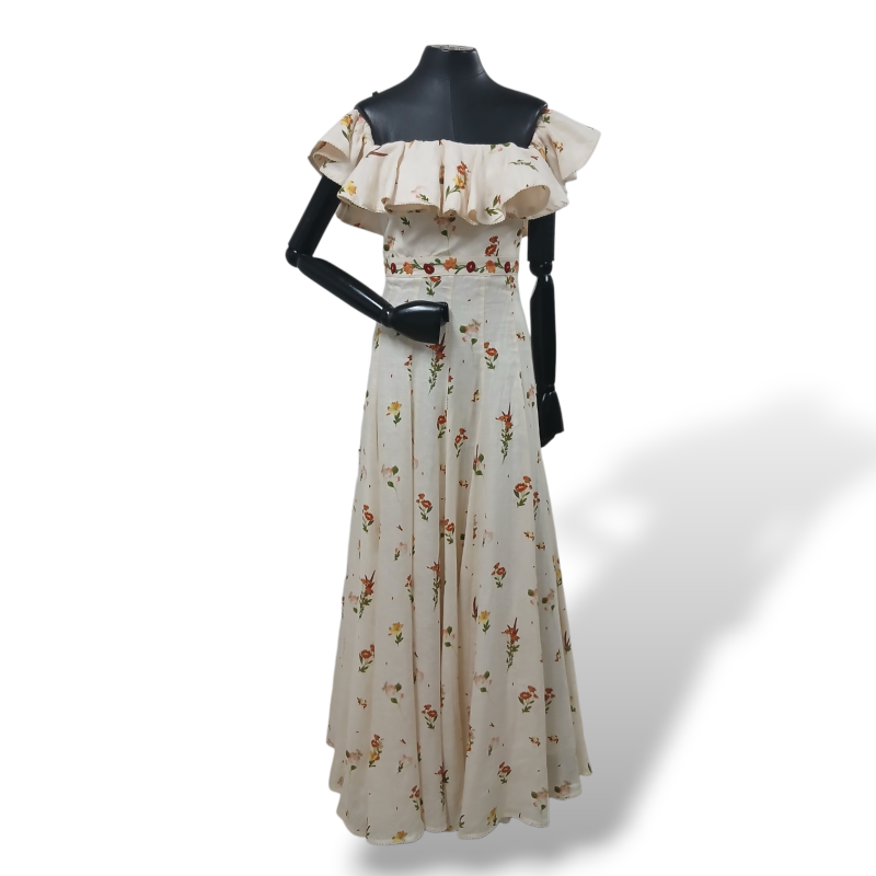 Vestido Água Bendita Florido Longo-P