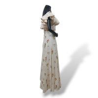 Vestido Água Bendita Florido Longo-P