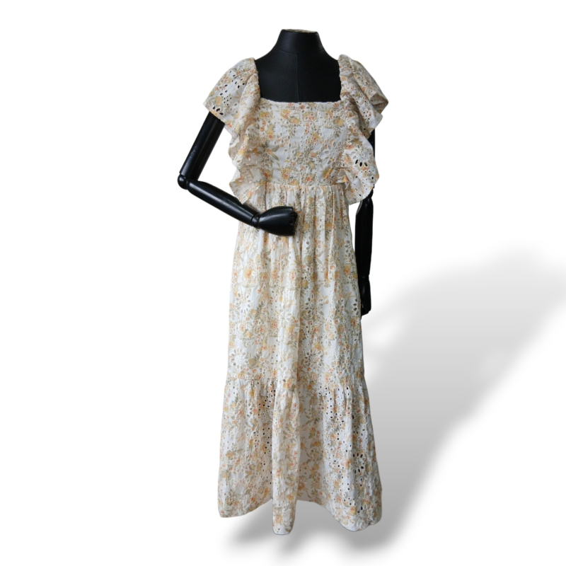 Vestido En Saison Branco Florido - M