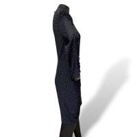 Vestido Veronica Beard Preto com Strass-40 Vestido Veronica Beard Preto com Strass-40