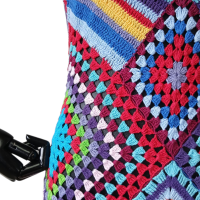 Vestido Angela Souza Bordado Colorido-PP