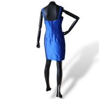 Vestido Martha Medeiros Azul Bordado-42