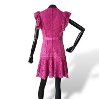 Vestido Martha Medeiros Rendado Rosa-40