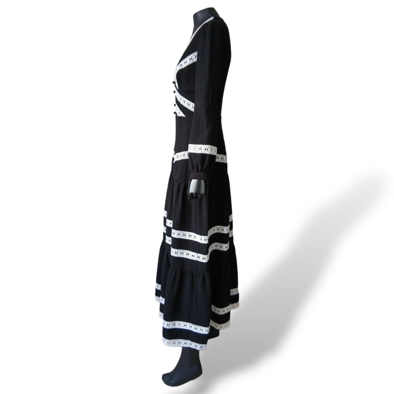 Vestido Martha Medeiros Preto e Branco-40