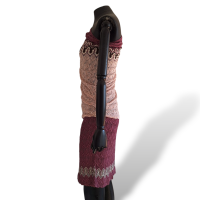 Vestido Missoni Ombro Único Roxo com Rosa - 38